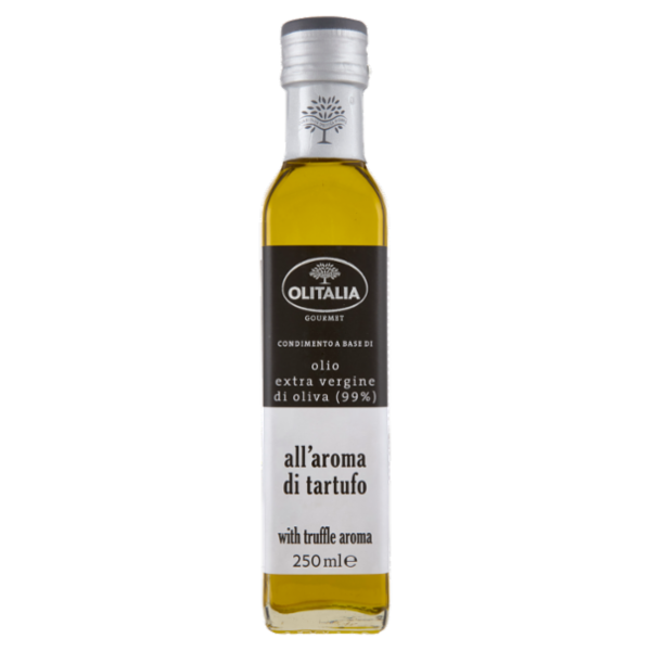 Olitalia Gourmet Condimento a Base di olio extra vergine di oliva (99%) all'aroma di tartufo 250 ml