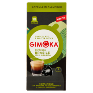 Gimoka Espresso Brasile 100% Arabica Compatibile Nespresso* 10 Capsule 55 g