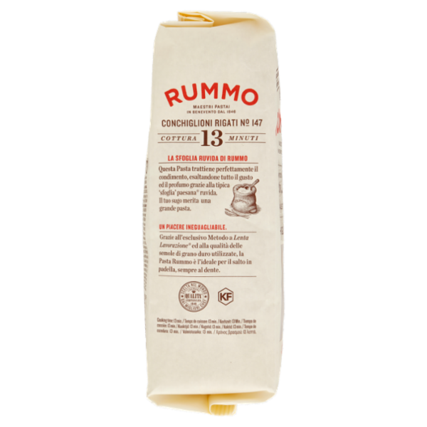 Rummo Le Leggendarie Conchiglioni Rigati N° 147 500 g