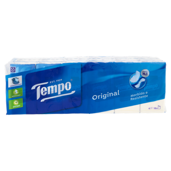 Tempo Original Fazzoletti 4 veli 18 pz