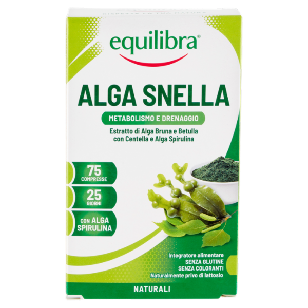 equilibra Alga Snella Metabolismo e Drenaggio 75 Compresse 30 g