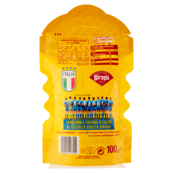 Biraghi Gran Biraghi Formaggio Stagionato Grattugiato Fresco 100 g