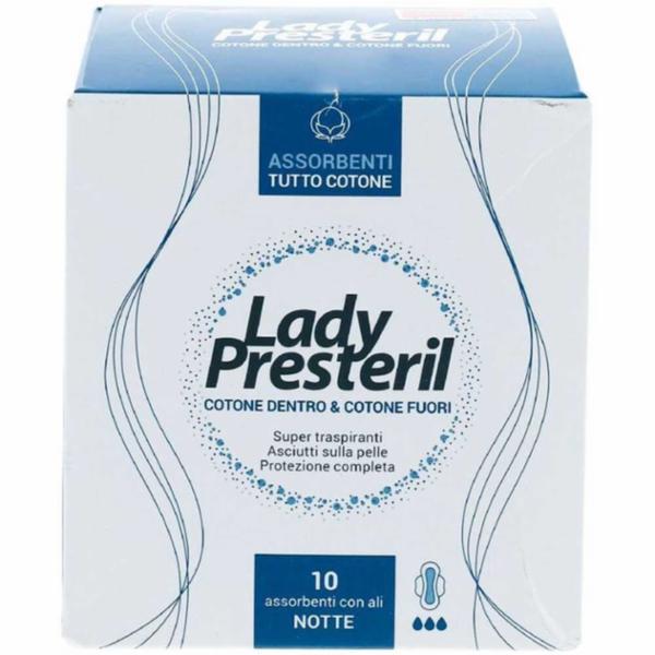 Lady Presteryl Assorbente Notte Con Ali 10 pezzi