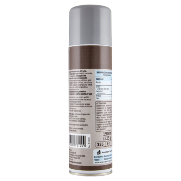cameo Professional Gelatina Spray per dolci gusto neutro post-forno 190 ml