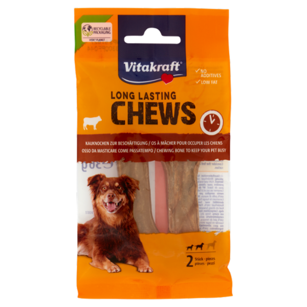 Vitakraft Long Lasting Chews Osso da Masticare Come Passatempo 2 pezzi 36 g