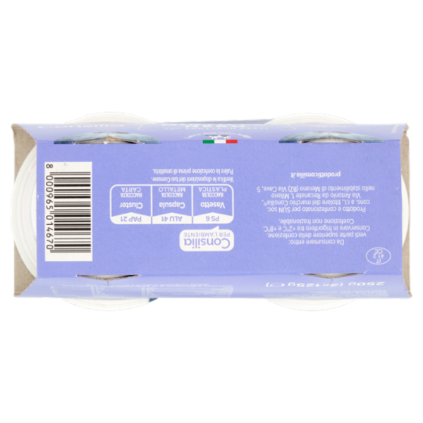 Consilia Yogurt Intero Mirtillo Nero con Frutta in Pezzi 2x125 g