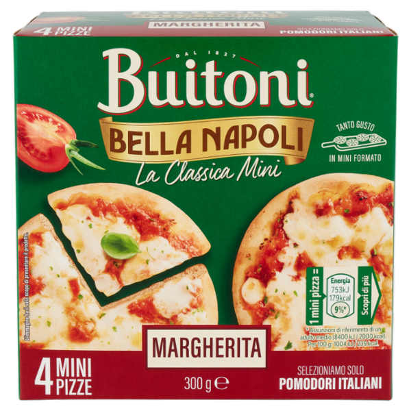 Buitoni Bella Napoli La Classica Mini Margherita (4 mini pizze surgelate) 300 g