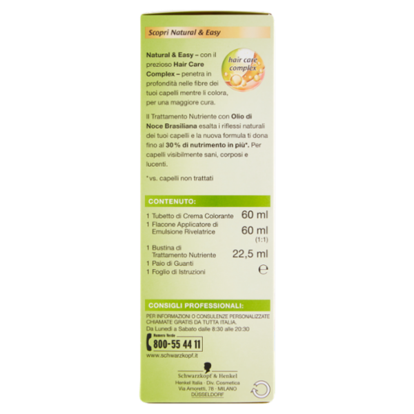 Schwarzkopf Natural&Easy Biondi Straordinari 548 Biondo Chiaro Sabbia Naturale