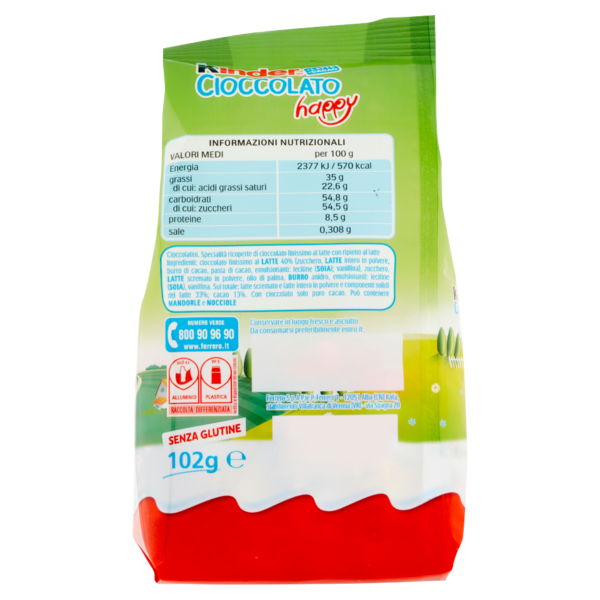 Kinder Cioccolato happy 102 g
