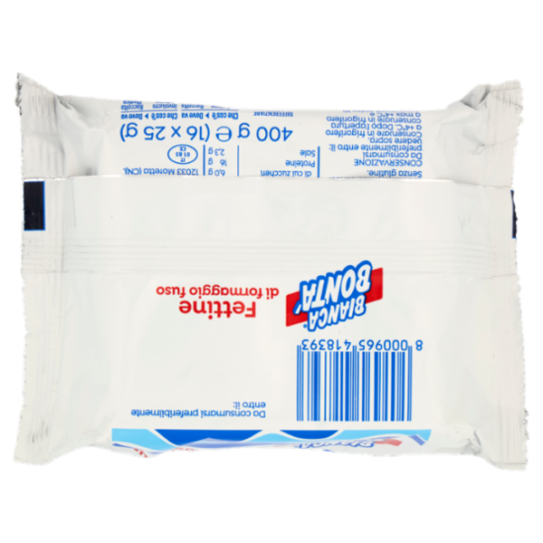 Bianca Bontà Fettine di Formaggio Fuso 16 Fette 400 g