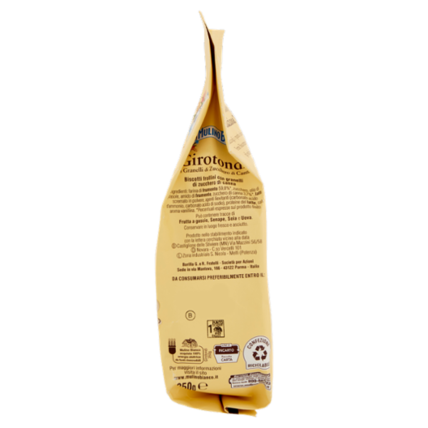 Mulino Bianco Girotondi Biscotti con Granelli di Zucchero di Canna 350g