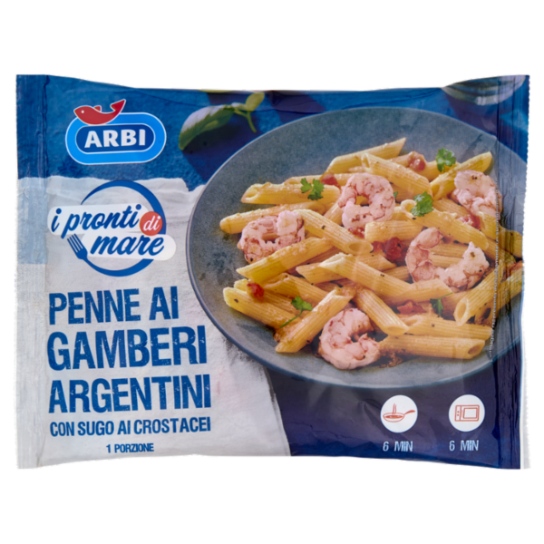 Arbi i pronti di mare Penne ai Gamberi Argentini 300 g
