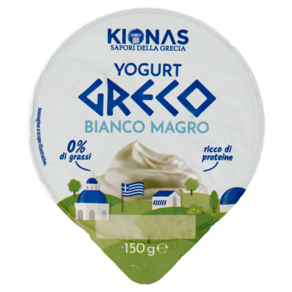 Kionas Yogurt Greco Bianco Magro 0% di grassi 150 g