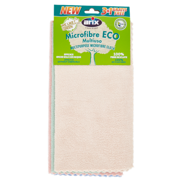 arix We Like Green Microfibre Eco Multiuso 3+1 Gratis