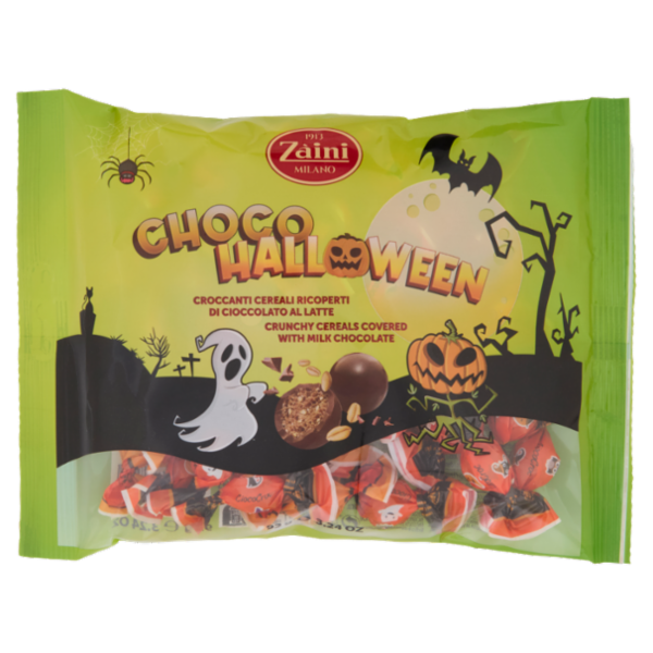 Zàini Choco Halloween Croccanti Cereali Ricoperti di Cioccolato al Latte 92 g