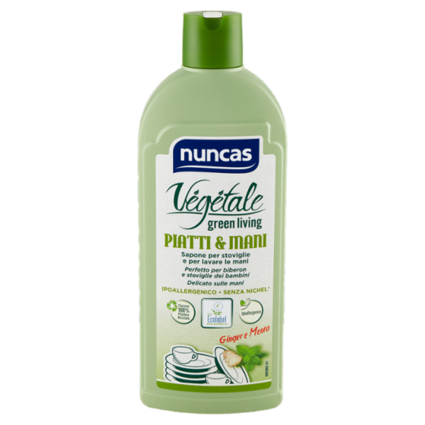 nuncas Vegetale Piatti & Mani Ginger e Menta 500 ml