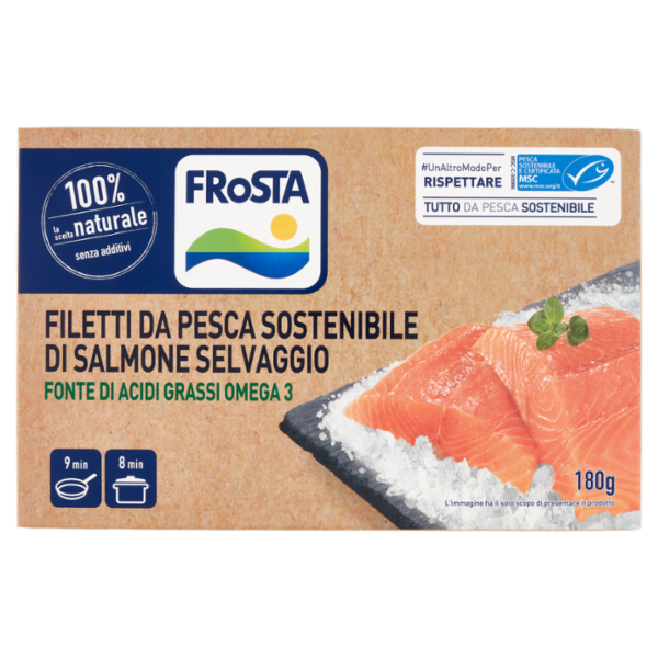 FRoSTA Filetti da Pesca Sostenibile di Salmone Selvaggio 180 g