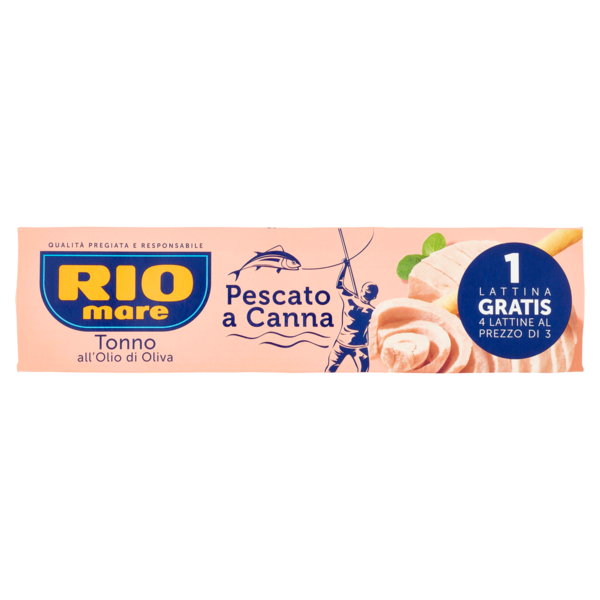 Rio mare Tonno all'Olio di Oliva Pescato a Canna 3+1 x 80 g