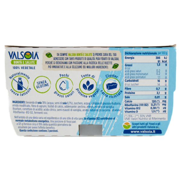 Valsoia Bontà e Salute Yosoi Vaniglia 2 x 125 g