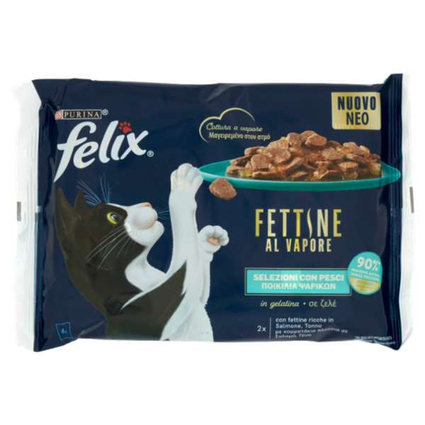 FELIX Fettine al Vapore Salmone Tonno 4 x 80 g