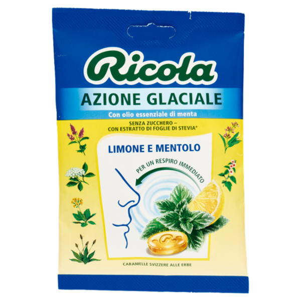 Ricola Azione Glaciale Limone e Mentolo 70 g