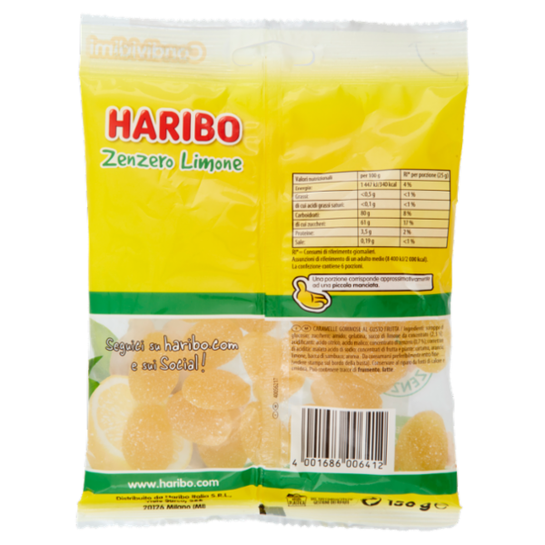 Haribo Zenzero Limone 150 g