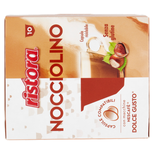 ristora Nocciolino Capsule Compatibili con macchine Nescafè Dolce Gusto 10 x 14 g