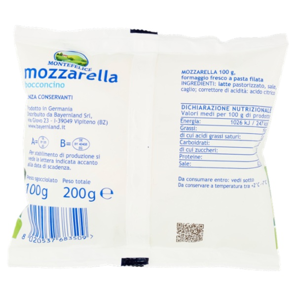 Montefelice mozzarella bocconcino 100 g