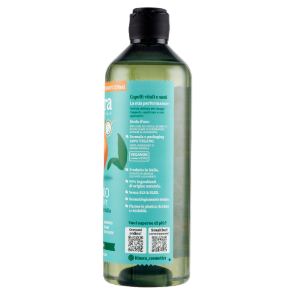 Itinera Shampoo Uso Frequente con Arancia amara di Sicilia 370 ml