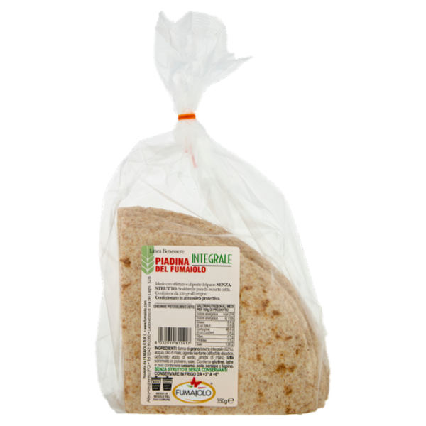 Fumaiolo Linea Benessere Piadina del Fumaiolo Integrale 350 g
