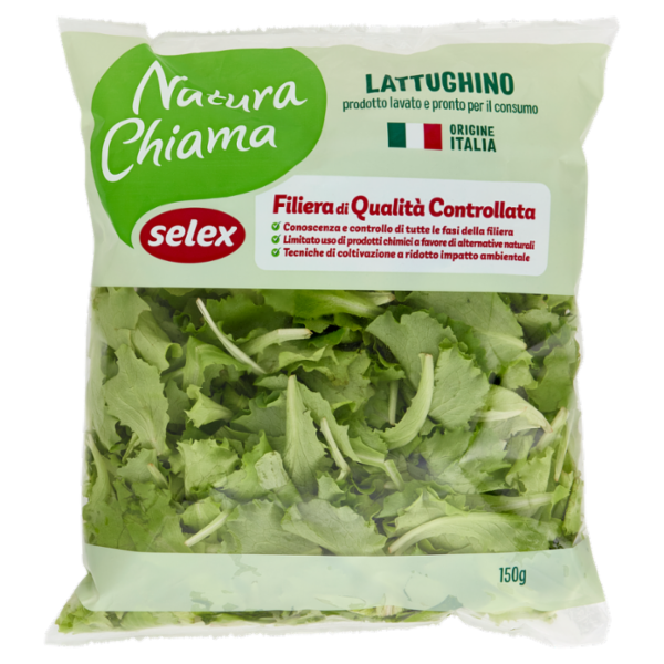 Selex Natura Chiama Lattughino Lavato e Pronto per il Consumo 150 g