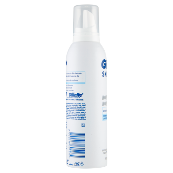 Gillette Mousse da Barba da Uomo Skin Ultra Sensitive con Burro di Karité e Vitamina E, 240 ml
