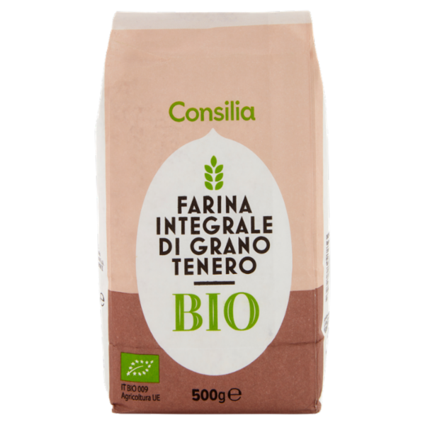 Consilia Farina Integrale di Grano Tenero Biologica 500 g
