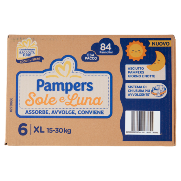 Pampers Sole e Luna XL 84 pz