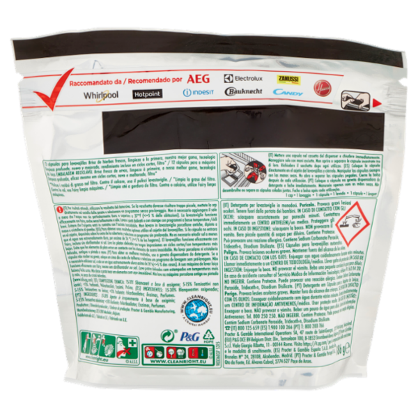 Fairy Pastiglie Lavastoviglie Platinum Plus Pulizia Profonda, Detersivo Piatti Erbe 12 Capsule 186 g