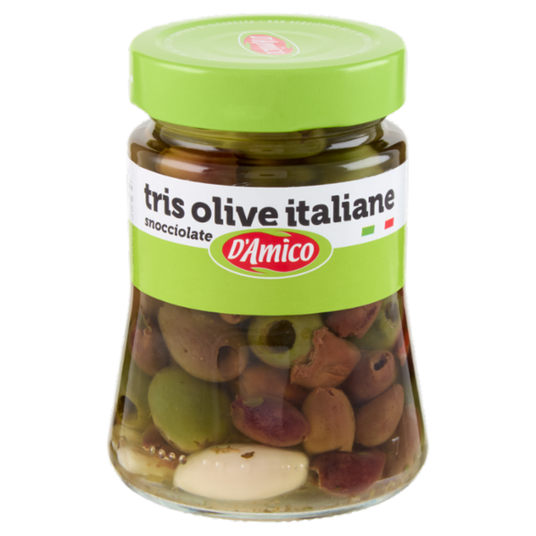 D'Amico tris olive italiane snocciolate 280 g