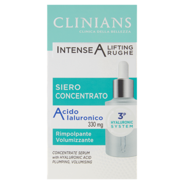 Clinians Intense A Lifting Rughe Siero Concentrato Acido Ialuronico 330 mg 30 mL