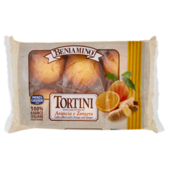 Beniamino Tortini Con Farcitura Di Arancia e Zenzero 6 x 41,7 g
