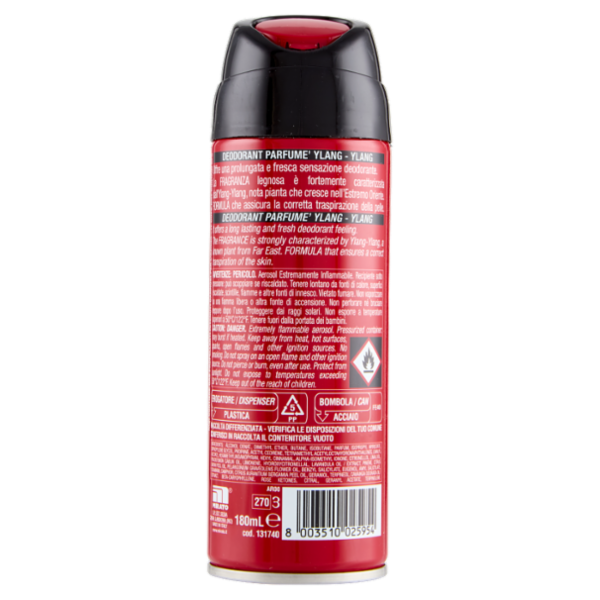 Intesa Pour Homme Deodorant Parfumé Ylang-Ylang Body Spray 180 mL