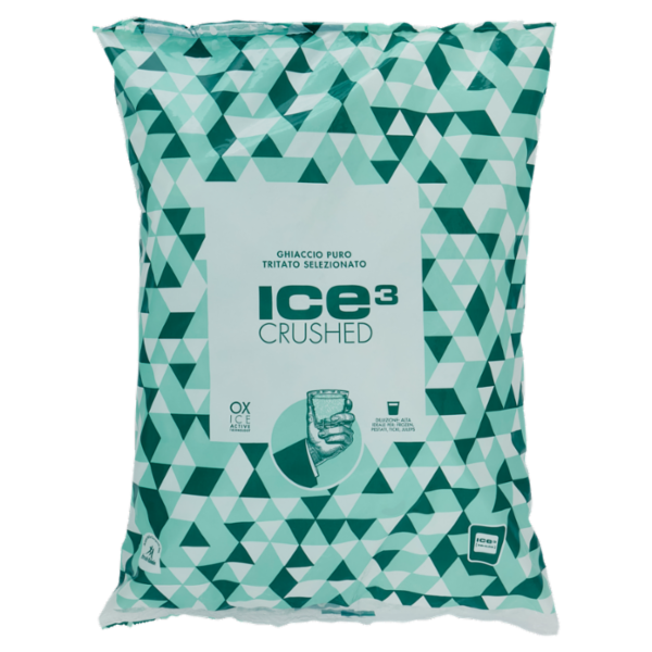 ice cube Ice³ Crushed Ghiaccio Puro Tritato Selezionato 2 kg