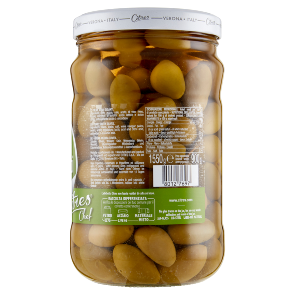 Citres Chef Olive Verdi Giganti 1550 g