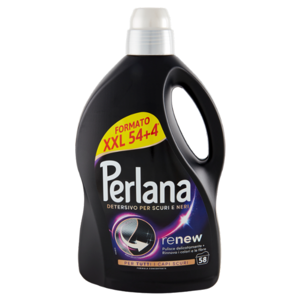PERLANA Detersivo Scuri e Neri 58 Lavaggi 2.900 mL