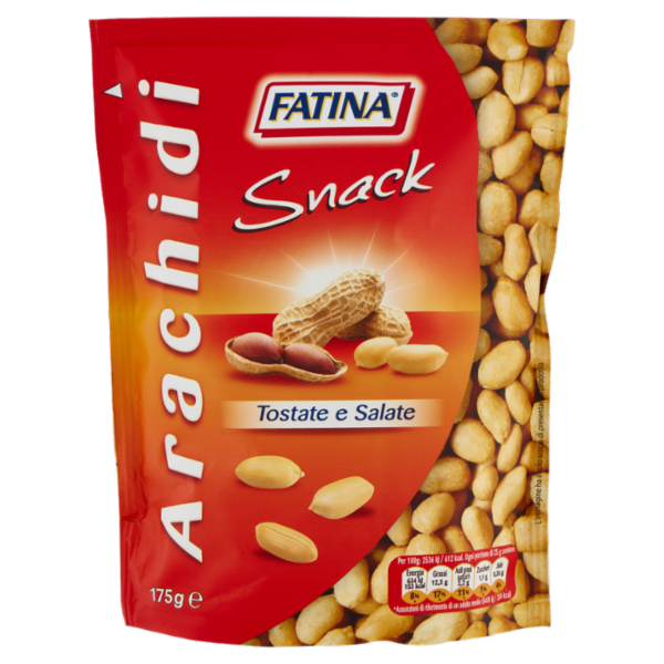 Fatina Snack Arachidi Tostate e Salate 175 g