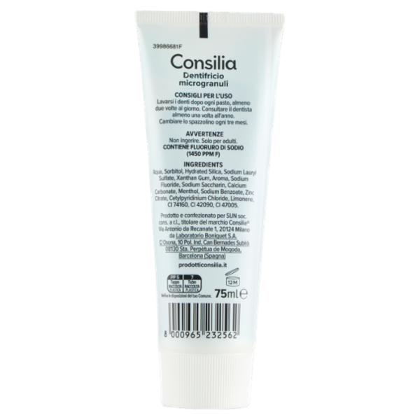 Consilia Dentifricio Microgranuli 75 ml