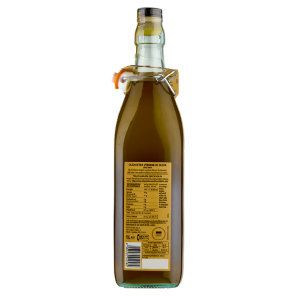 Costa d'Oro il Grezzo 100% Italiano Non Filtrato Olio Extra Vergine di Oliva 1 L