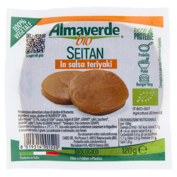 Almaverde bio Seitan in salsa teriyaki 120 g