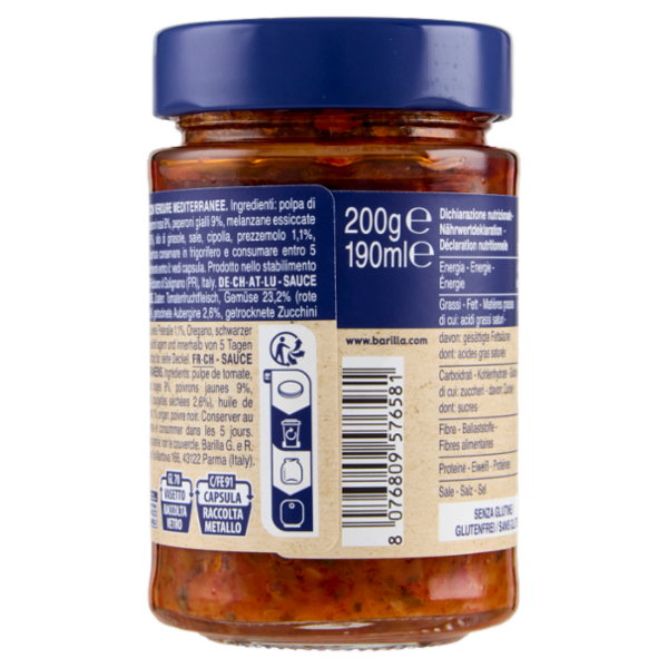 Barilla Pesto Rustico Mediterraneo Pasta e Bruschetta 200 g