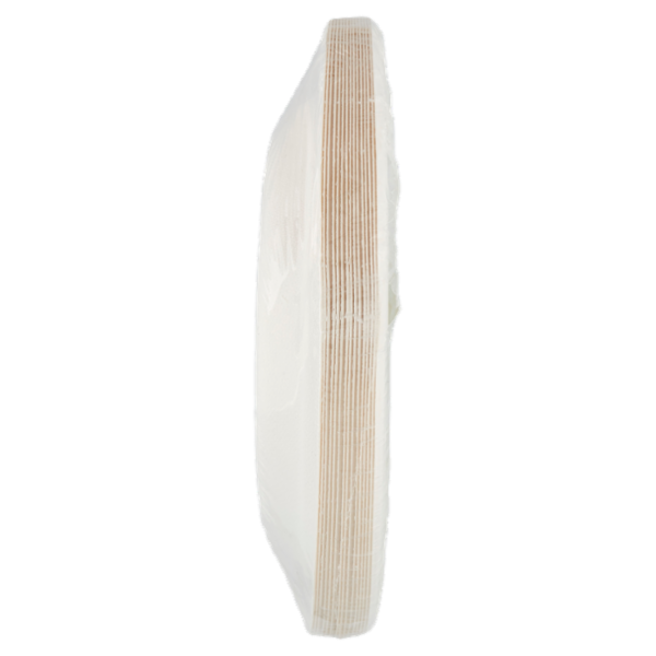 Consilia Vassoi Ovali in Fibra Vegetale Bianchi 26x19,5 cm 15 pezzi