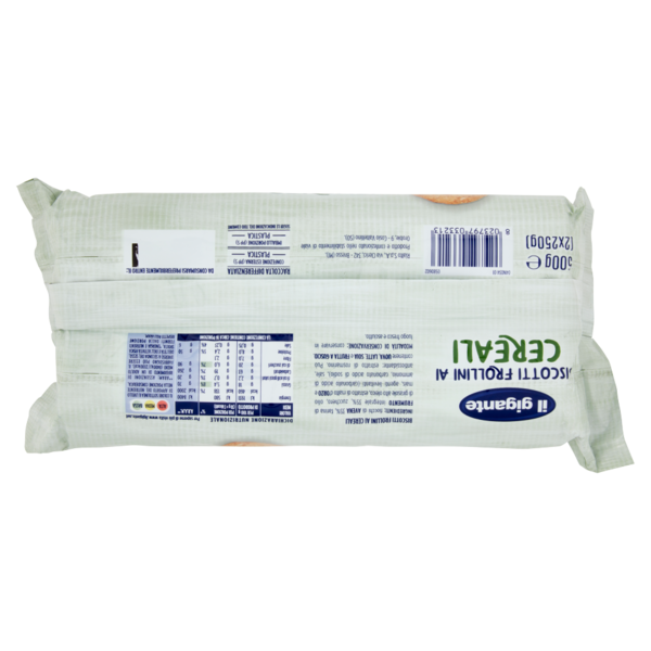 IL GIGANTE Biscotti Frollini ai Cereali 2 x 250 g