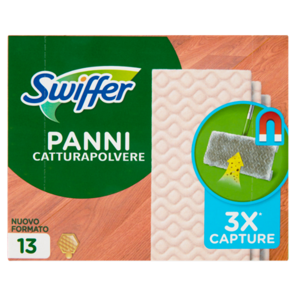 Swiffer Panni Catturapolvere per Scopa Swiffer - Ricarica 13 Panni Legno & Parquet